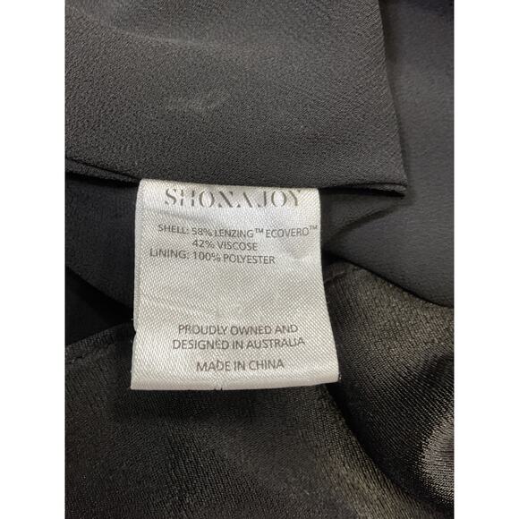 Shona Joy 'Angelica' Black Polyester Ruched Open Back Midi Dress Size 2 - Picture 4 of 4